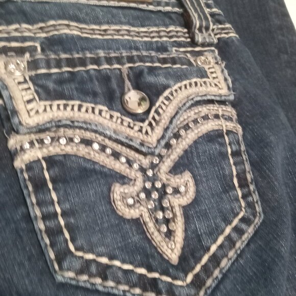 Rock Revival Women's Darcy Easy Boot Embellished Jeans 28 E8358E9L - Picture 10 of 11